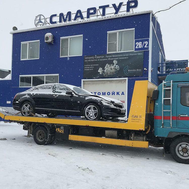 Фото эвакуатор с прямой платформой