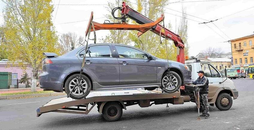 Фото погрузки авто эвакуатором с манипулятором