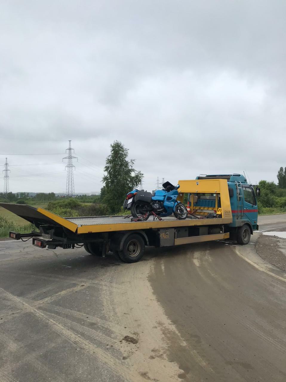 Фото эвакуации мотоцикла